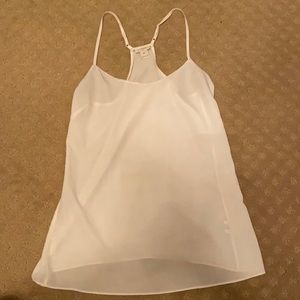 J. Crew silky White Tank Top